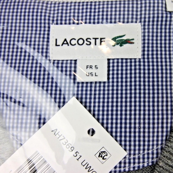 Lacoste Men's V Neck Cotton Jersey Sweater - Picture 5 of 6